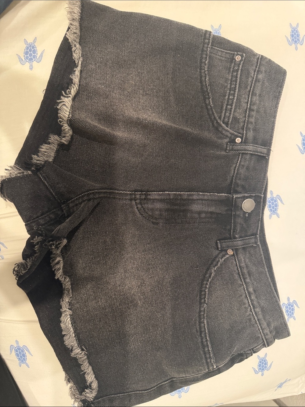 BILLABONG black denim shorts size 28